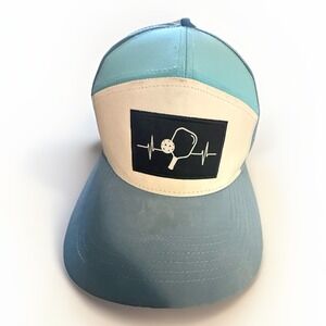 Pickleball Sporty Heartbeat Hat‎ The HeartBeat Brand Gray Snap Back
